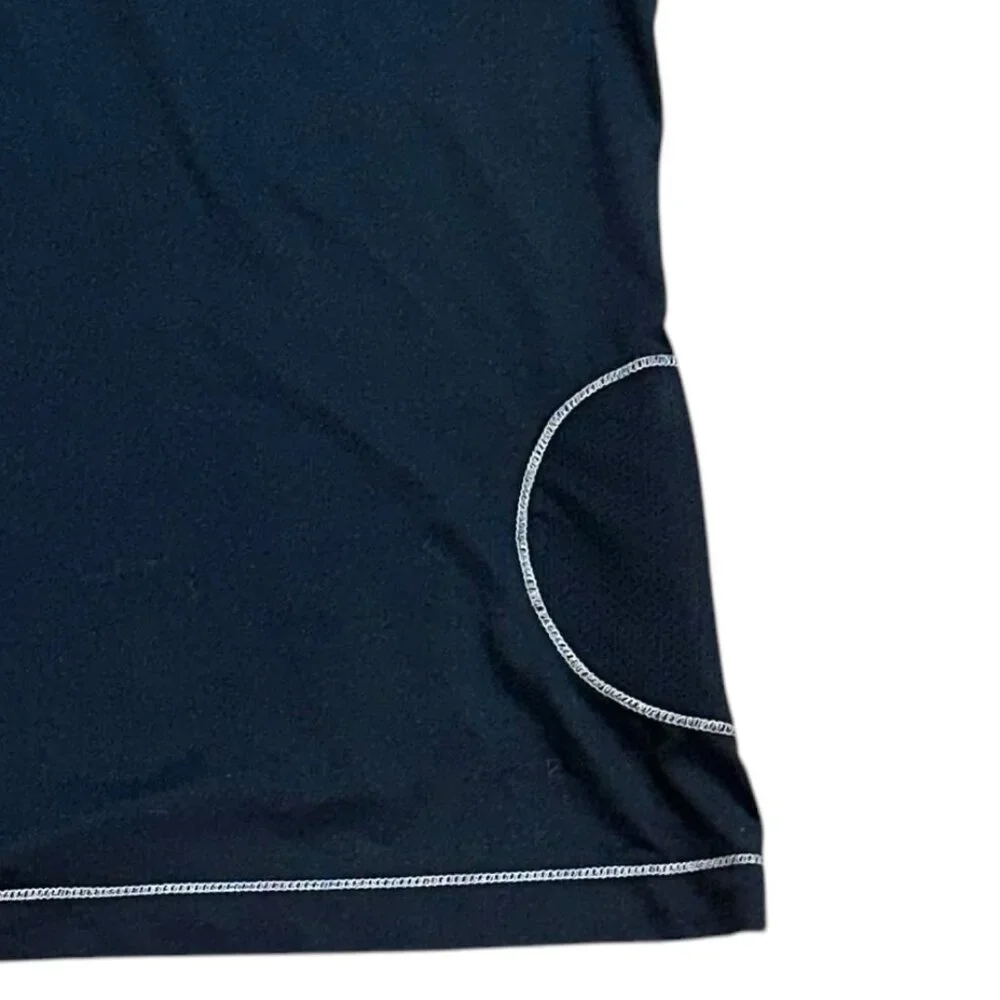 ALO Yoga Sleeveless CoolFit Athletic‎ Tank Top Black Workout Zipper Pocket XXL